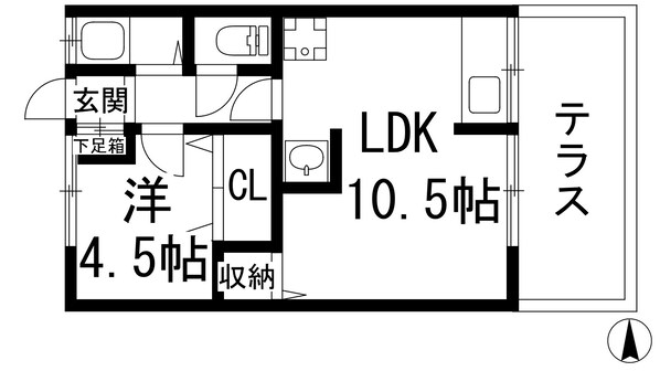 吉岡コーポの物件間取画像